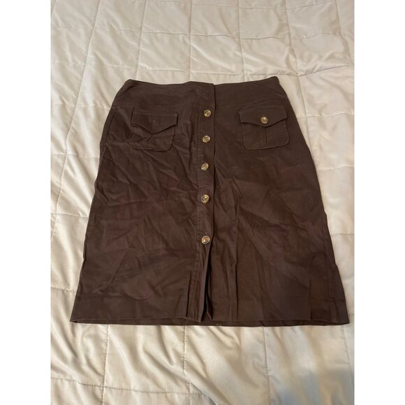Bandolino Button Down Skirt Size 10 - Picture 1 of 4
